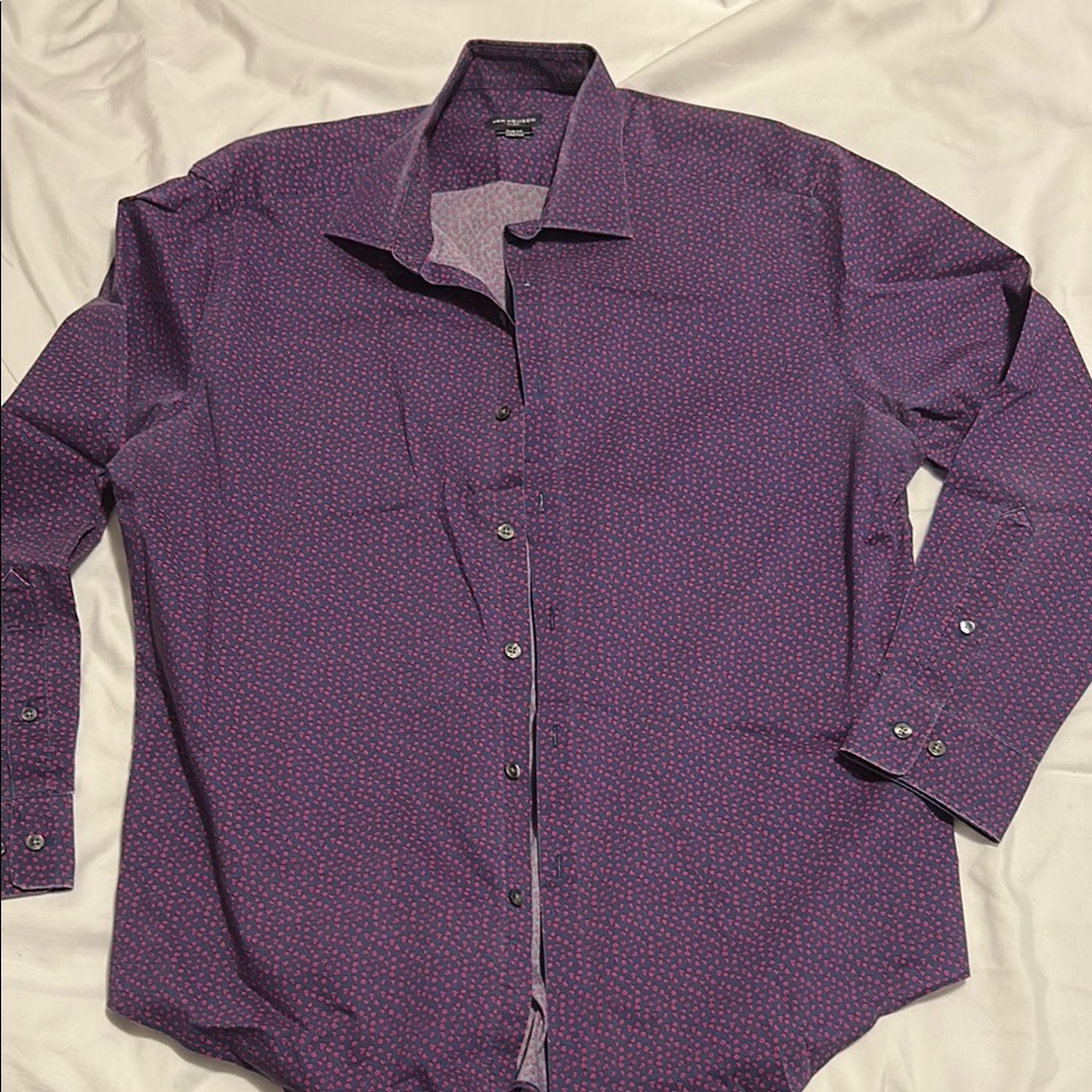 Van Heusen Purple Casual Button Down Shirt